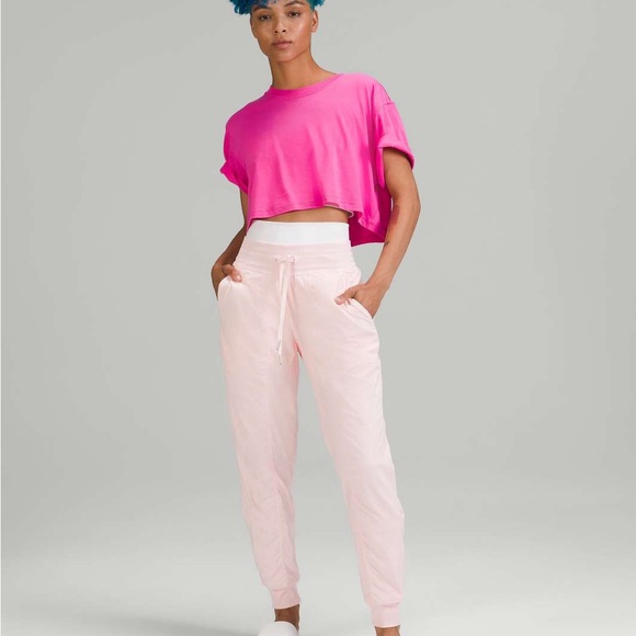 Lululemon mid rise dance studio jogger pink 8 - Picture 1 of 12